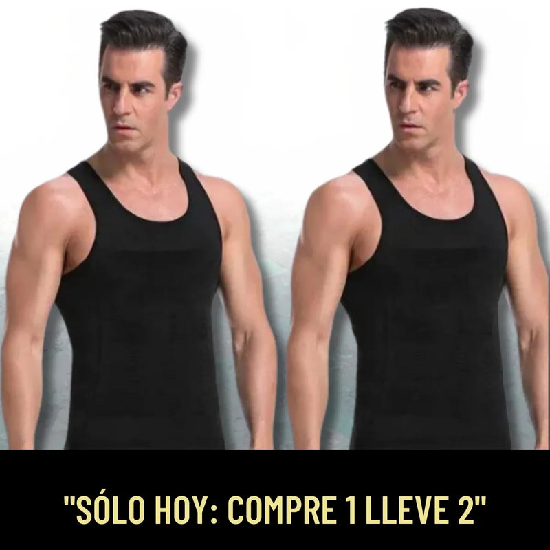 Camiseta Modeladora de Compresión Masculina SlimFlex (COMPRA 1 LLEVA 2)