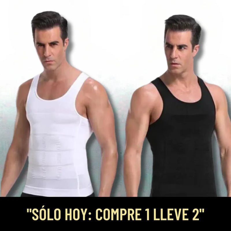 Camiseta Modeladora de Compresión Masculina SlimFlex (COMPRA 1 LLEVA 2)