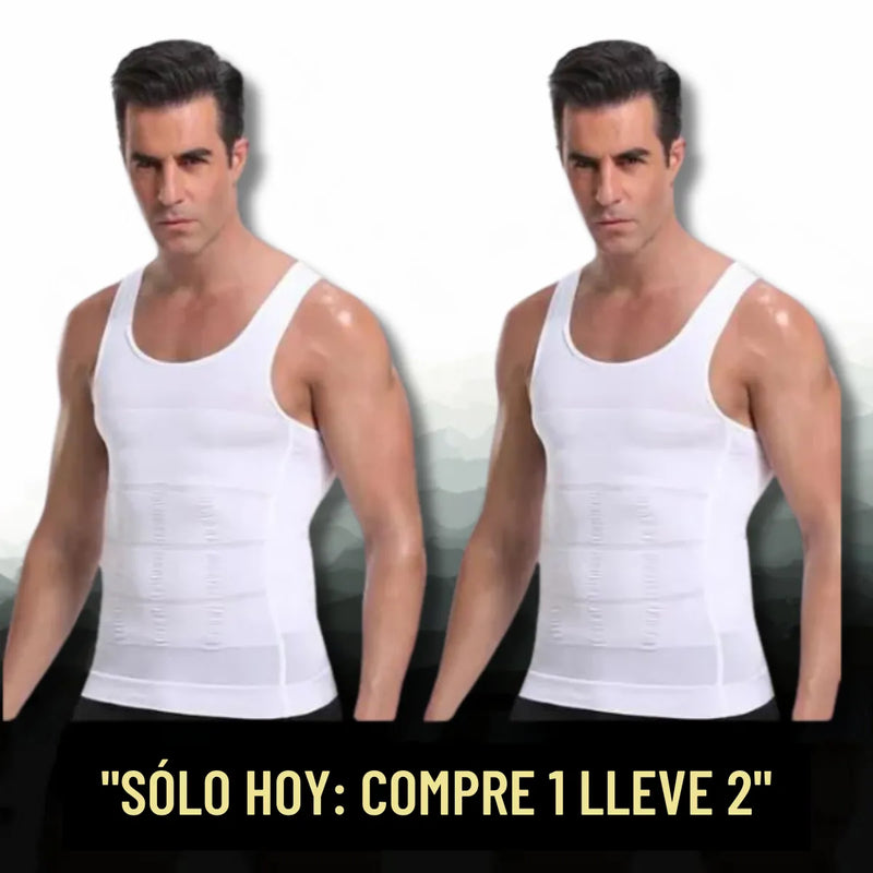 Camiseta Modeladora de Compresión Masculina SlimFlex (COMPRA 1 LLEVA 2)