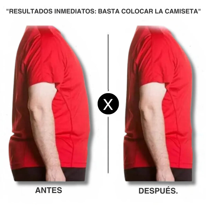 Camiseta Modeladora de Compresión Masculina SlimFlex (COMPRA 1 LLEVA 2)