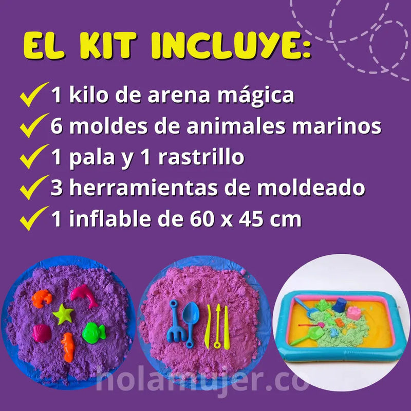 kit de Arena Mágica Moldeable