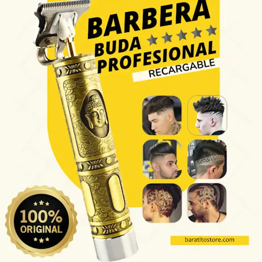 Maquina Barbera Buda Trimmer Profesional Recargable